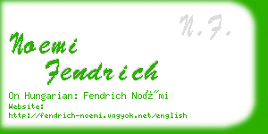 noemi fendrich business card